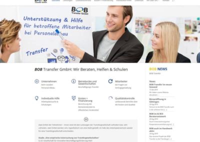 Relaunch der Website BOB-Transfer GmbH in Essen