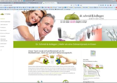 Relaunch Homepage / Website für Zahnarzt Dr. Schmid aus Essen