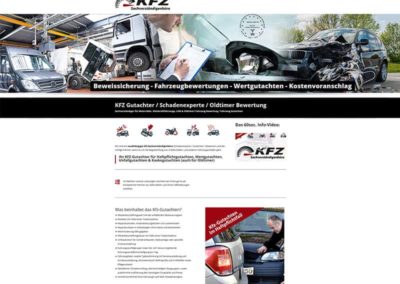 Website für einen Schweizer Kunden: KFZ Gutachter