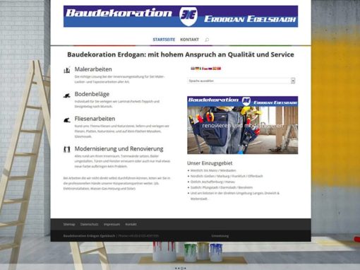 Webvisitenkarte für Unternehmen in Egelsbach
