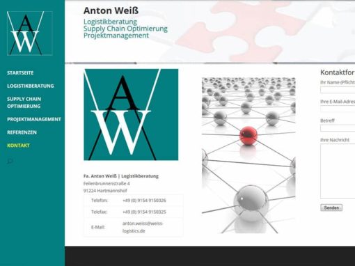 WordPress-Website für einen Logistik-Berater