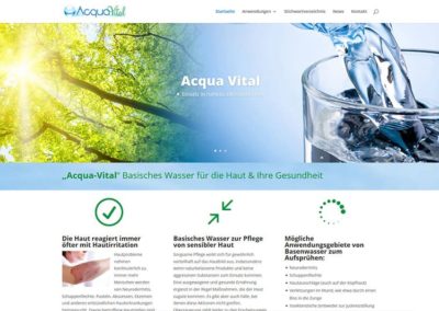 Webdesign für basisches Wasser