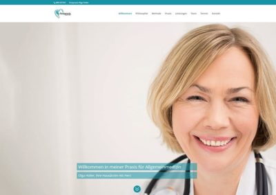 Website für eine Ärztin aus Frankfurt