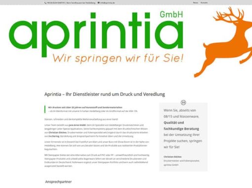Firmen-Website Dienstleister Dreieich/Heidelberg