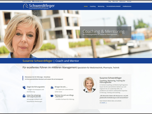 Divi Website für Coach und Mentor