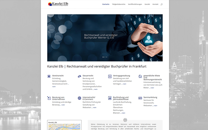 Homepage Rechtsanwalt Frankfurt