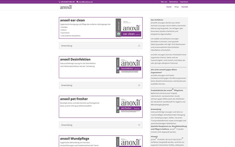 Website mit Kontaktformular