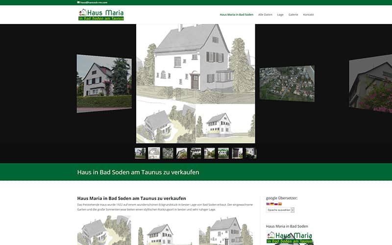 Haus Verkauf mit WordPress