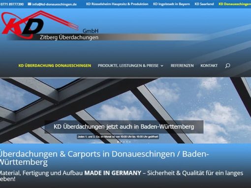 Überdachung / Carport Donaueschingen