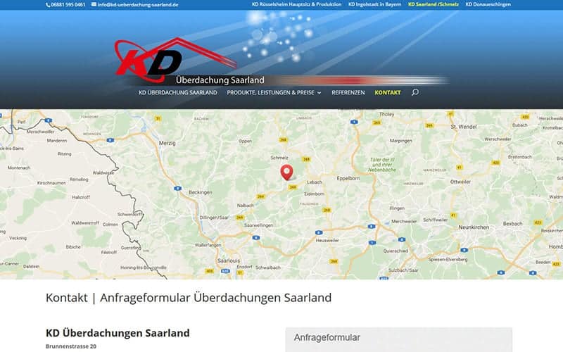 Saarland -Überdachung