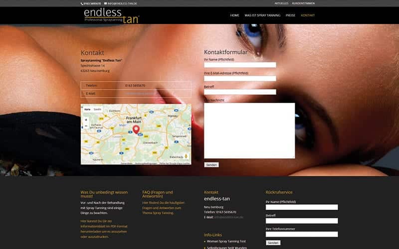 Endless-tan-homepage