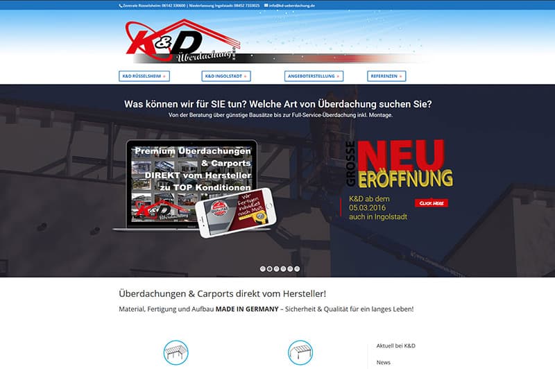 Relaunch Website / Homepage Rüsselsheim