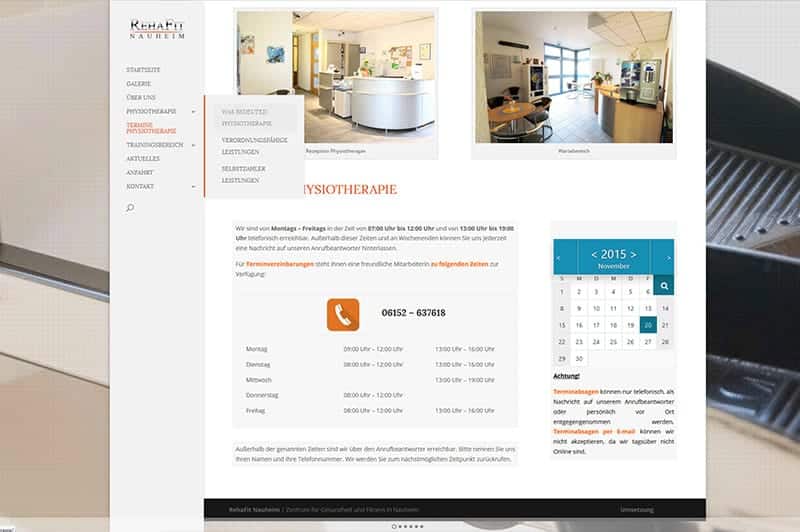 Website erstellen für Fitness Studio