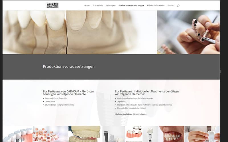 Zahnart-Essen-Website