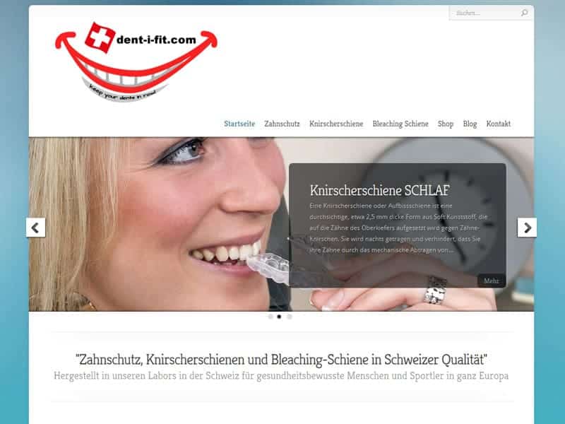 Referenz Homepage zahn-Schutz