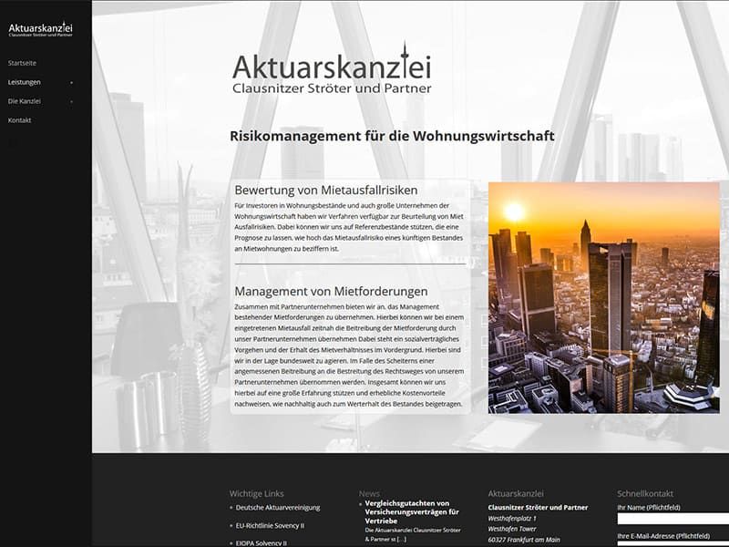 Startseite Aktuarskanzlei FRankfurt