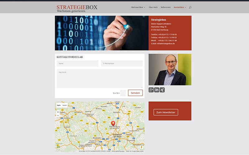 Website mir Revolution Slider und Multi language