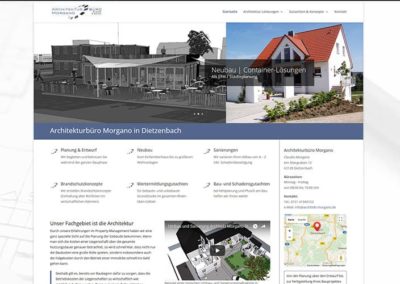 Homepage für einen Architekten