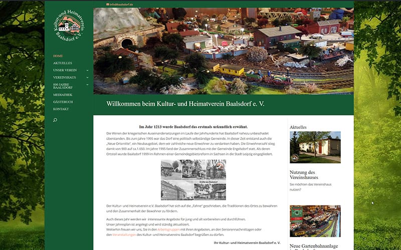 Homepage für eine Gemeinde