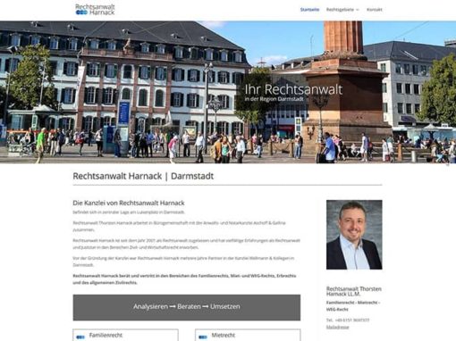 Homepage-Erstellung Rechtsanwalt in Darmstadt