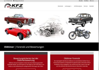 Zusatzprojekt Homepage Rubrik Oldtimer und Forensik