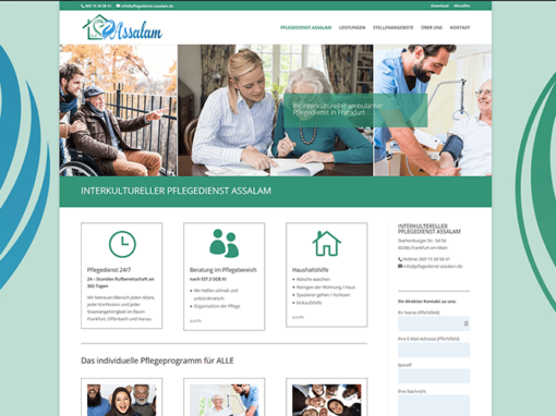 Frankfurt Websiteerstellung Pflegedienst