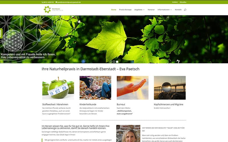 Homepage-Erstellung Naturheilpraxis