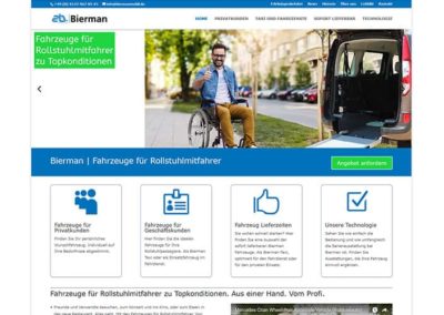 Homepage erstellen für eine Handelsvertretung