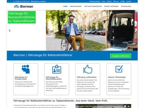 Homepage erstellen für eine Handelsvertretung