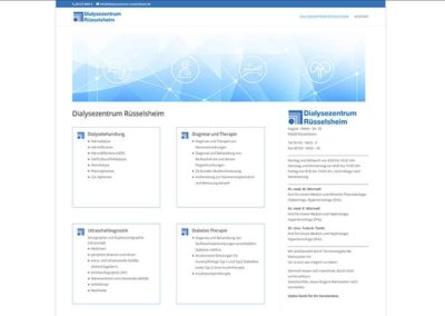 Homepage-Erstellung für einen Arzt aus Rüsselsheim