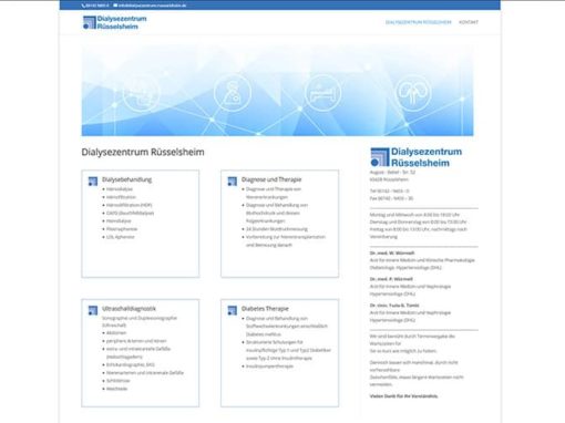 Homepage-Erstellung für einen Arzt aus Rüsselsheim