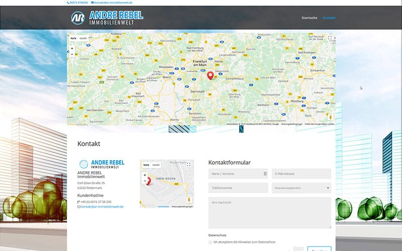 Erstellung Immobilien Website