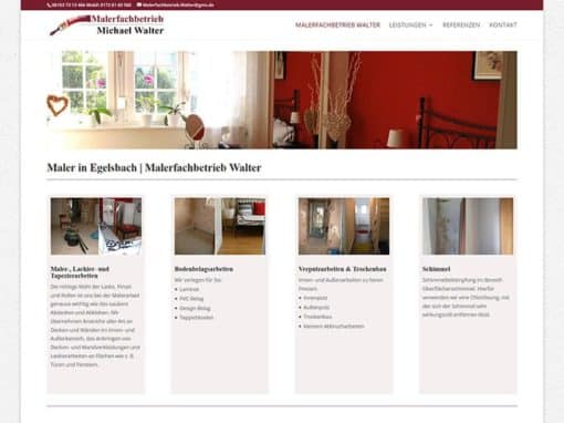 Egelsbach | Homepage Erstellung Maler