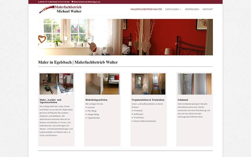 Egelsbach | Homepage Erstellung Maler