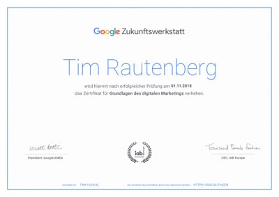 Google-Zertifikat-Tim-Rautenberg