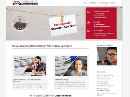Mörfelden | Erstellung Website für eine Steuerberatung