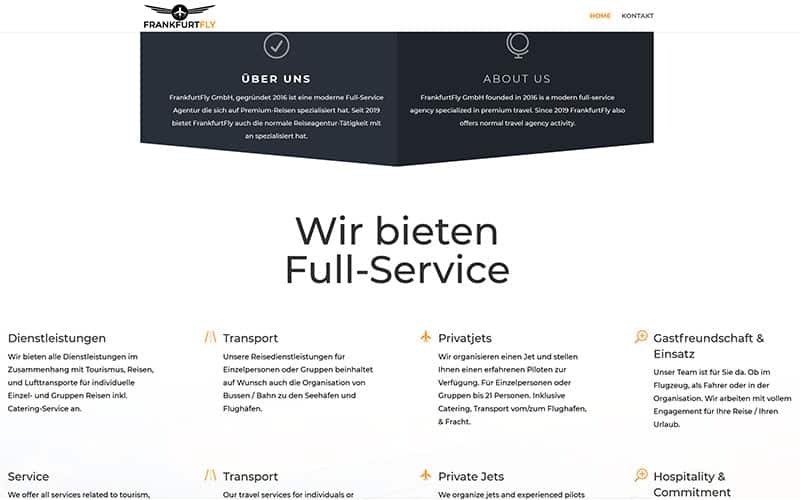 WordPress für einen Piloten