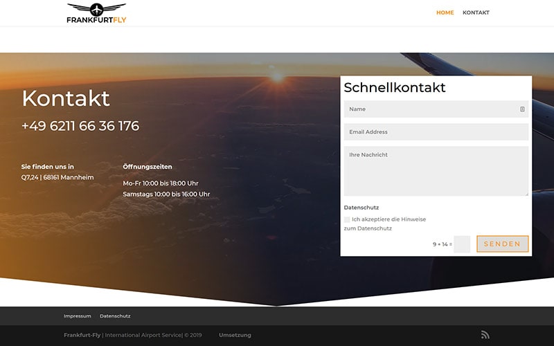 WordPress für einen Piloten