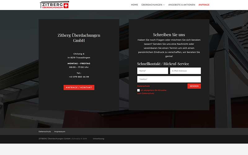 Schweiz: WordPress Website