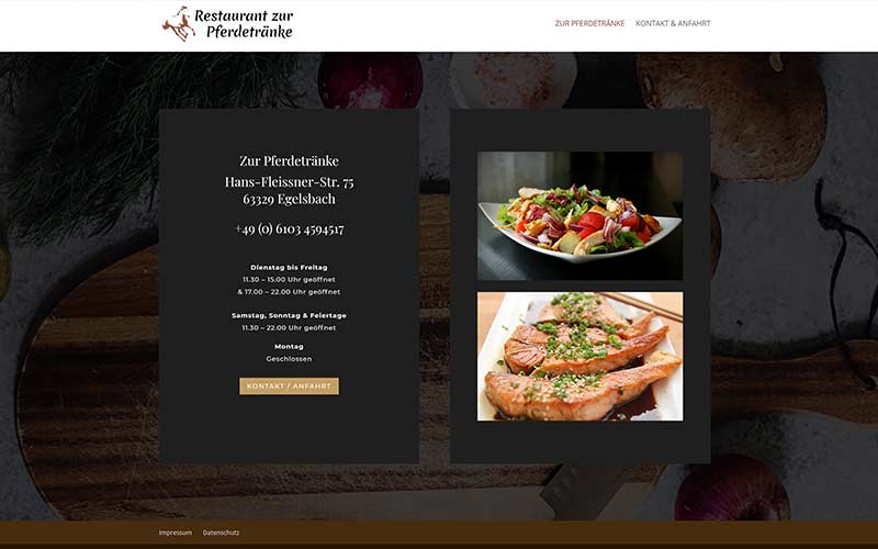 Egelsbach | Homepage für das Restaurant Pferdetränke