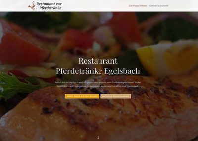 Egelsbach | Homepage für das Restaurant Pferdetränke