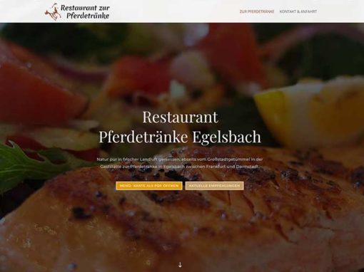 Egelsbach | Homepage für das Restaurant Pferdetränke