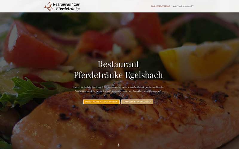 Egelsbach | Homepage für das Restaurant Pferdetränke