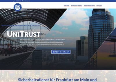 Homepage-Erstellung Sicherheitsdienst