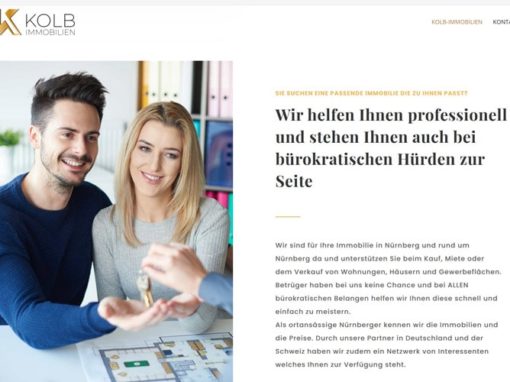Homepage-Erstellung Immobilienmakler in Nürnberg