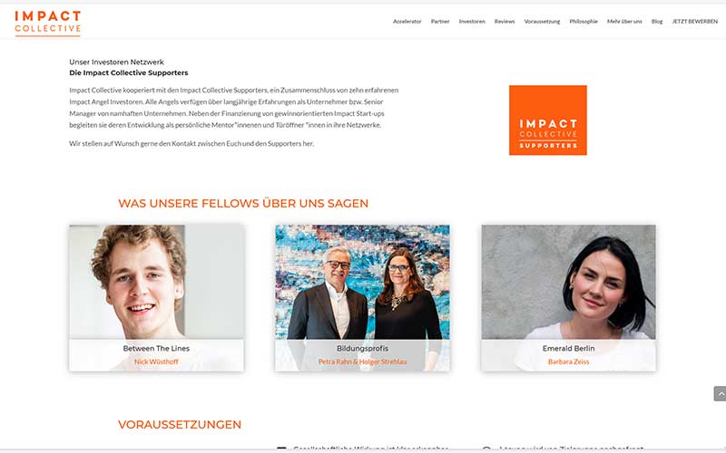 Impact Homepage Erstellung Frankfurt