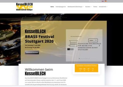 Kesselblech Festival Homepage mit GTranslate