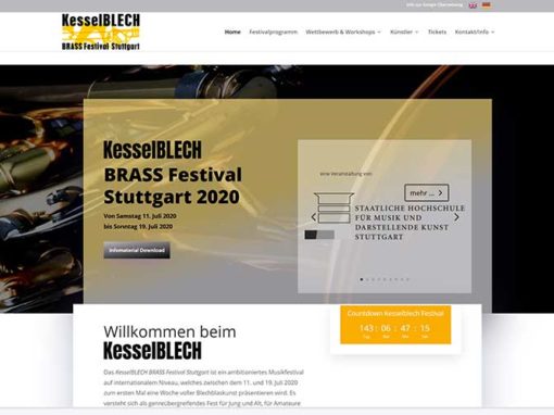 Kesselblech Festival Homepage mit GTranslate