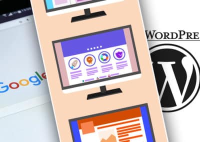 Vergleich Google Webpage, Baukastensystem und WordPress Website