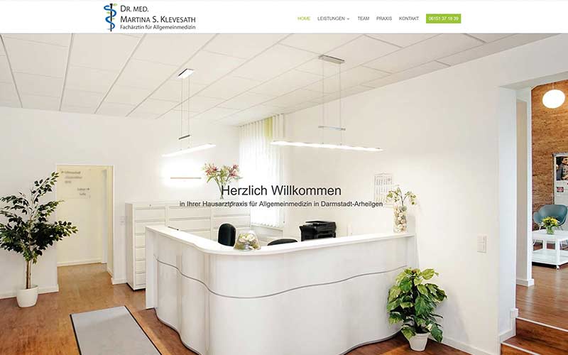 Homepage-Erstellung Hausarzt Darmstadt